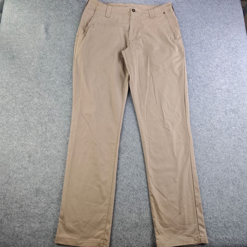 5.11 Tactical Edge Chino Pants Mens 33x34 Khaki Tan Straight Leg Work Trousers